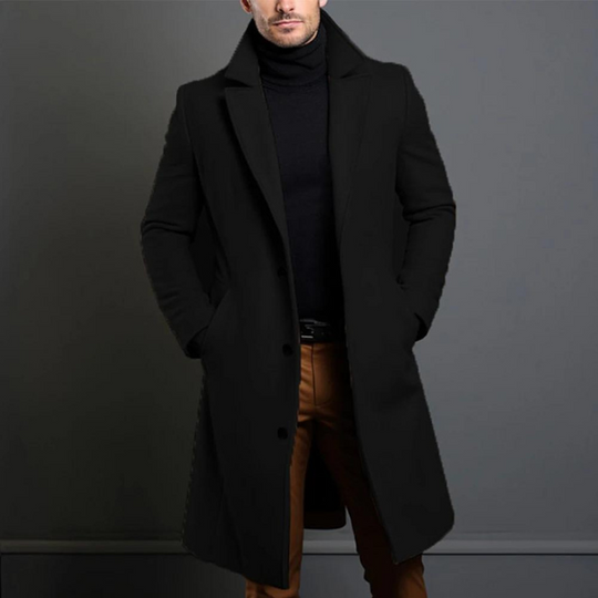 EB - Länger, lässiger Trenchcoat für Herren