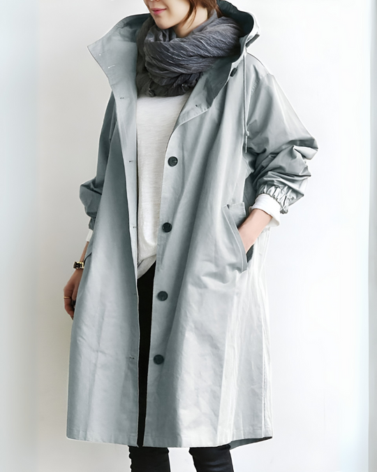 EB | Klassischer Trenchcoat mit Kapuze