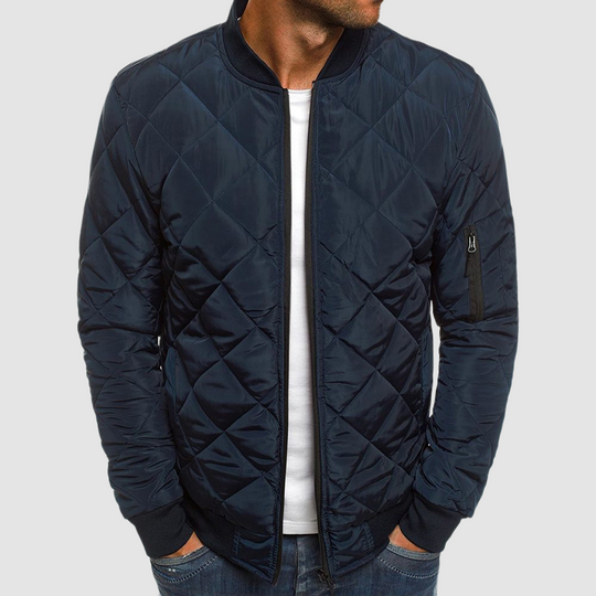 EB | Herren Bomber Steppjacke - Reißverschluss vorne & Taschen an den Ärmeln