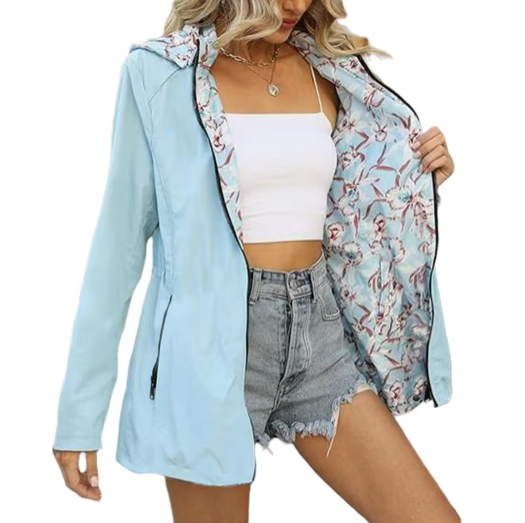 EB | Wendbare Jacke mit Kapuze und Muster