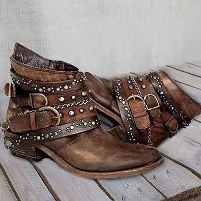 EB | Dicke Absatzgürtel Ankle Boots