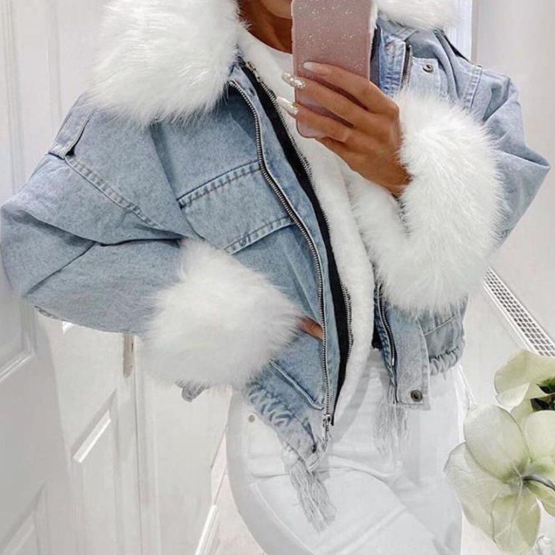 EB | Winterjacke aus Jeans für Frauen