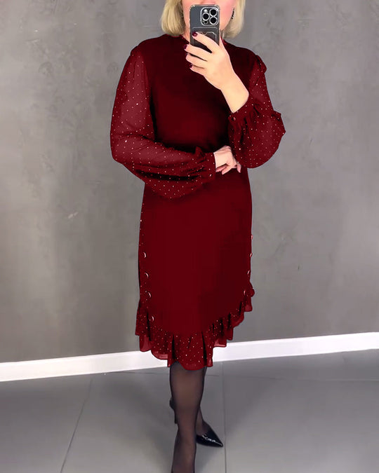 EB | Kleid mit Langen Ärmeln und Punkten