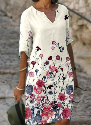 EB | Bezauberndes Kleid Mit Blumenmuster Für Frauen