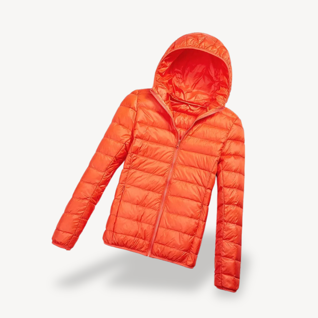 EB | Ultraleichte Kapuzen-Pufferjacke Damen