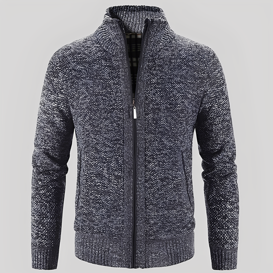 EB | Einfacher Cardigan mit Reißverschluss für Herren