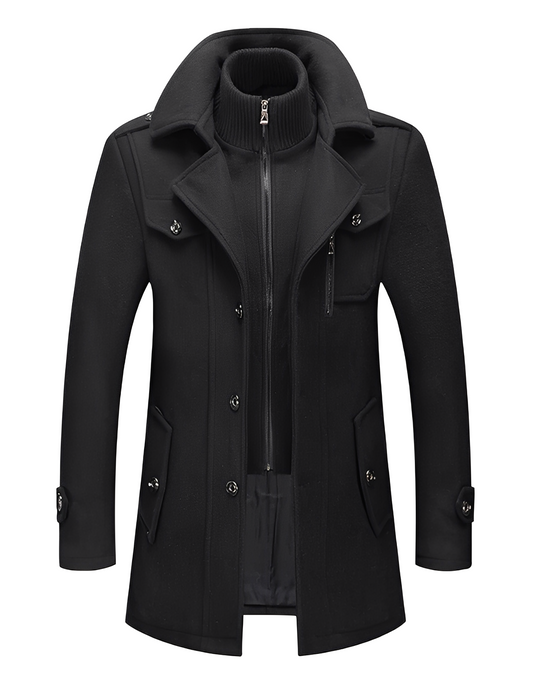 EB | Stylische Jacke mit doppeltem Kragen für Männer