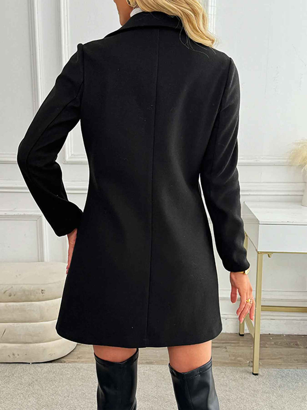 EB | Eleganter Blazer Mantel mit Doppelknöpfen