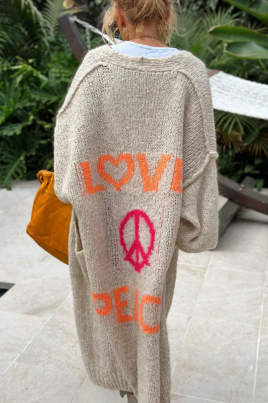 EB | Peace Modische Strickjacke