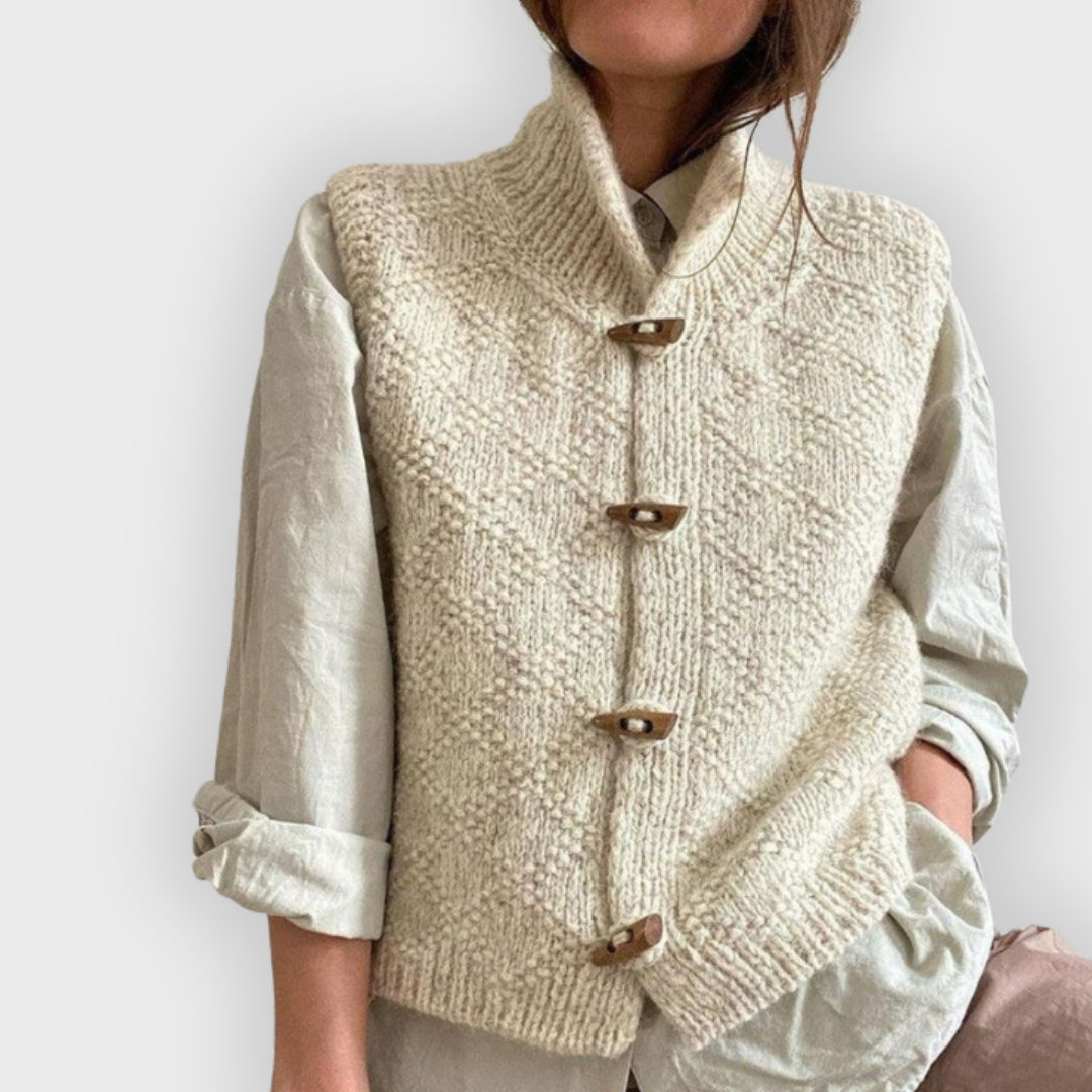 EB | Sophisticated Ärmelloses Strickwesten