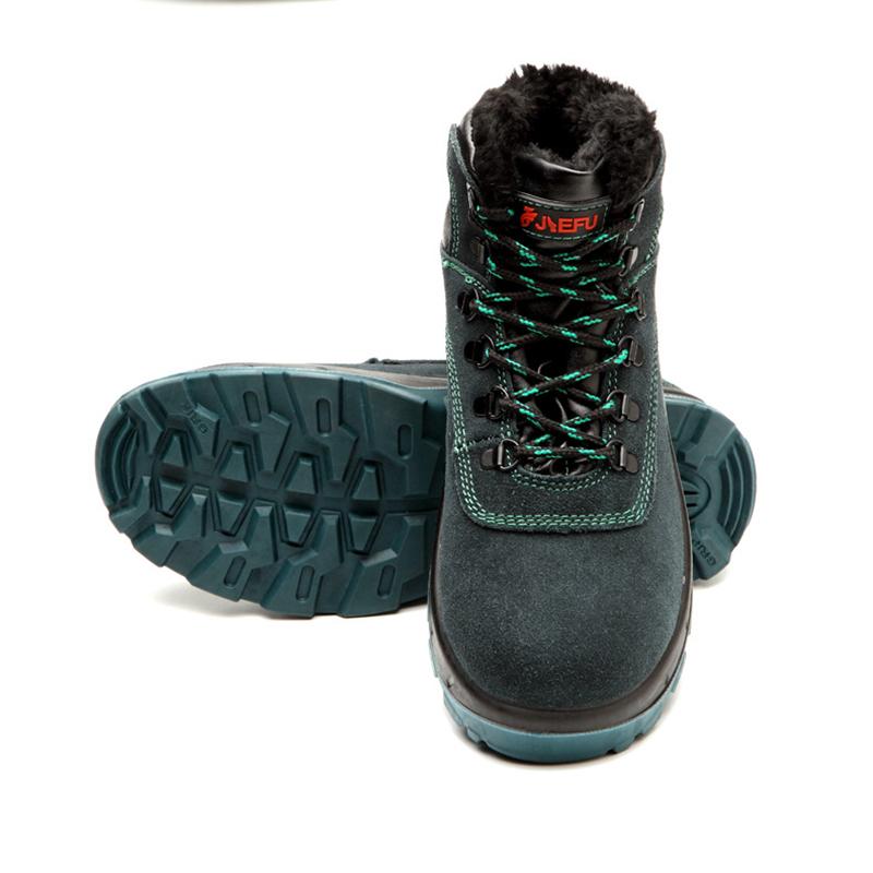 Wasserdicht Arbeitsschuhe Stahlkappe Schutzschuhe Warm Gefüttert Sicherheitsstiefel EB