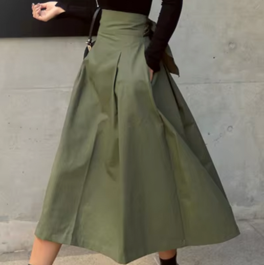 EB | Eleganter Maxi Rock mit Schleifendetails für Damen