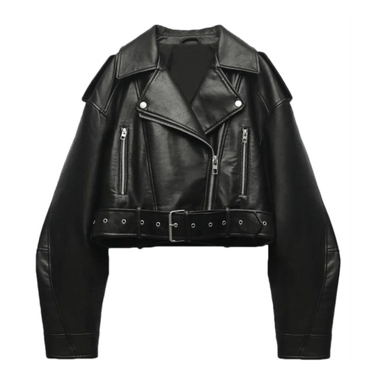 EB | Slim-Fit-Lederjacke für Frauen