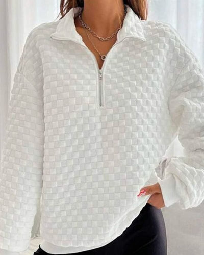 EB | Zip-up Pullover Chic Modern Stil Ideal für den Winter