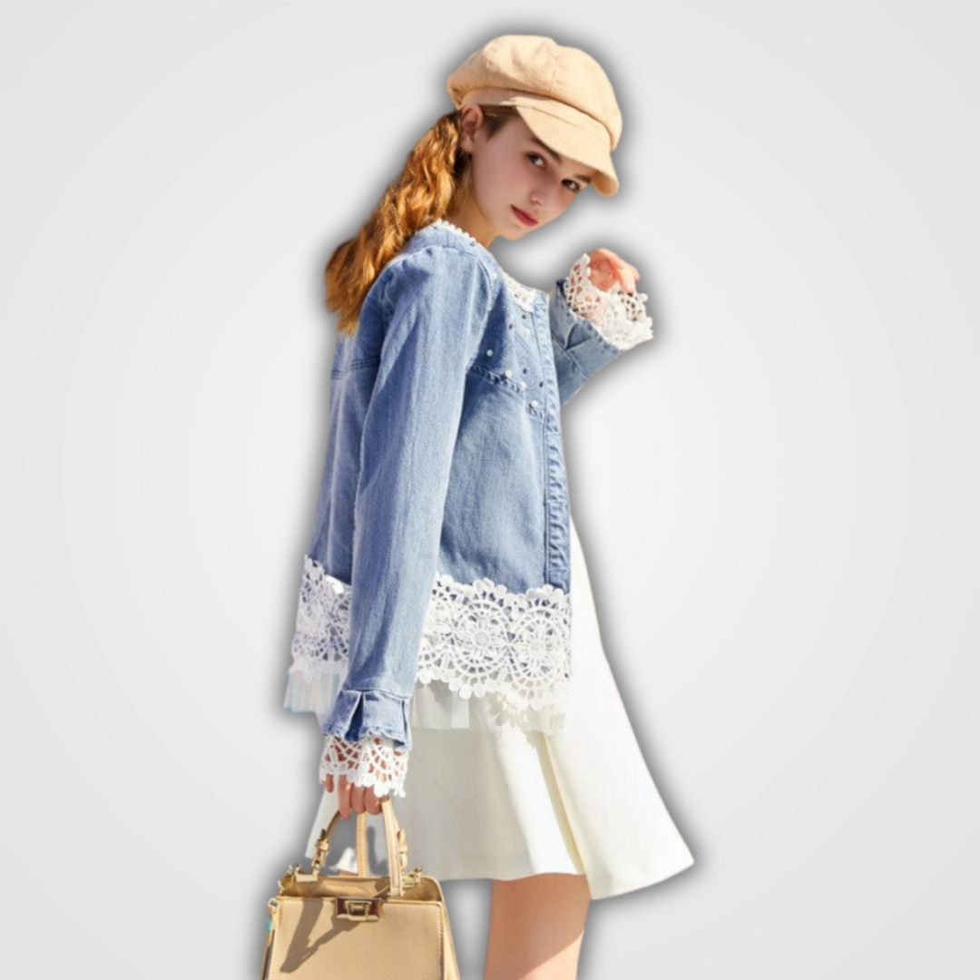 EB | Kanten Jeansjacke