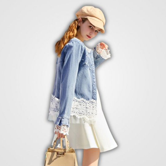 EB | Kanten Jeansjacke