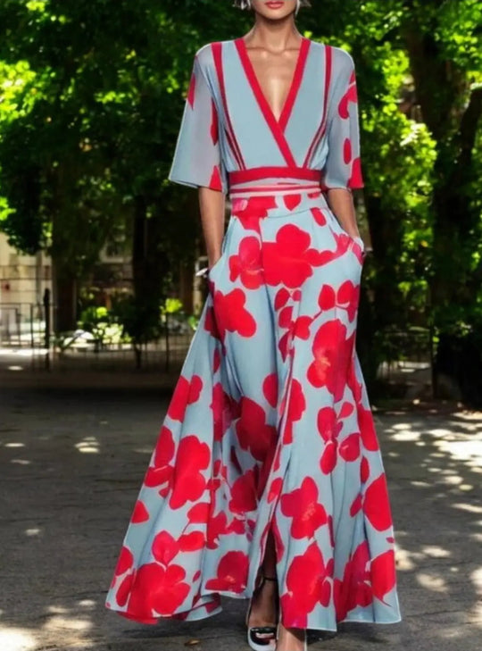 EB | Farbliche Maxi-Kleid