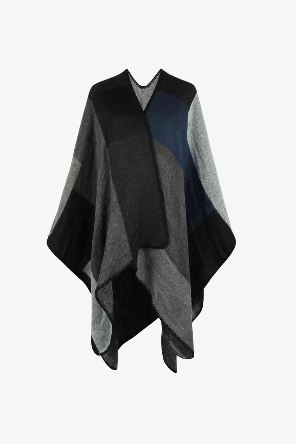 EB | Poncho Mit Offenem Design Und Satten Farbtönen