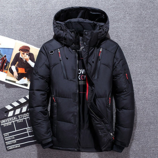EB | Herren Winter Puffer Jacke - Kapuzenisolierte Outdoor-Design