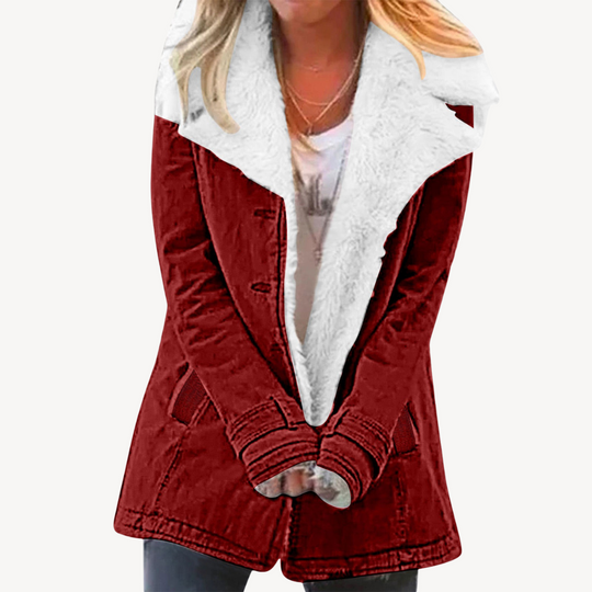 EB | Damen Sherpa Gefütterte Denimjacke
