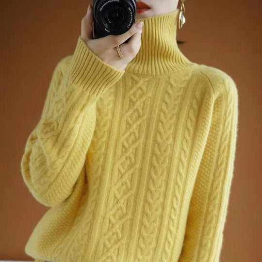 EB | Gestrickter Rollkragenpullover