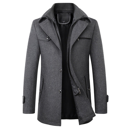 EB | Eleganter Wintermantel aus Wolle für Männer