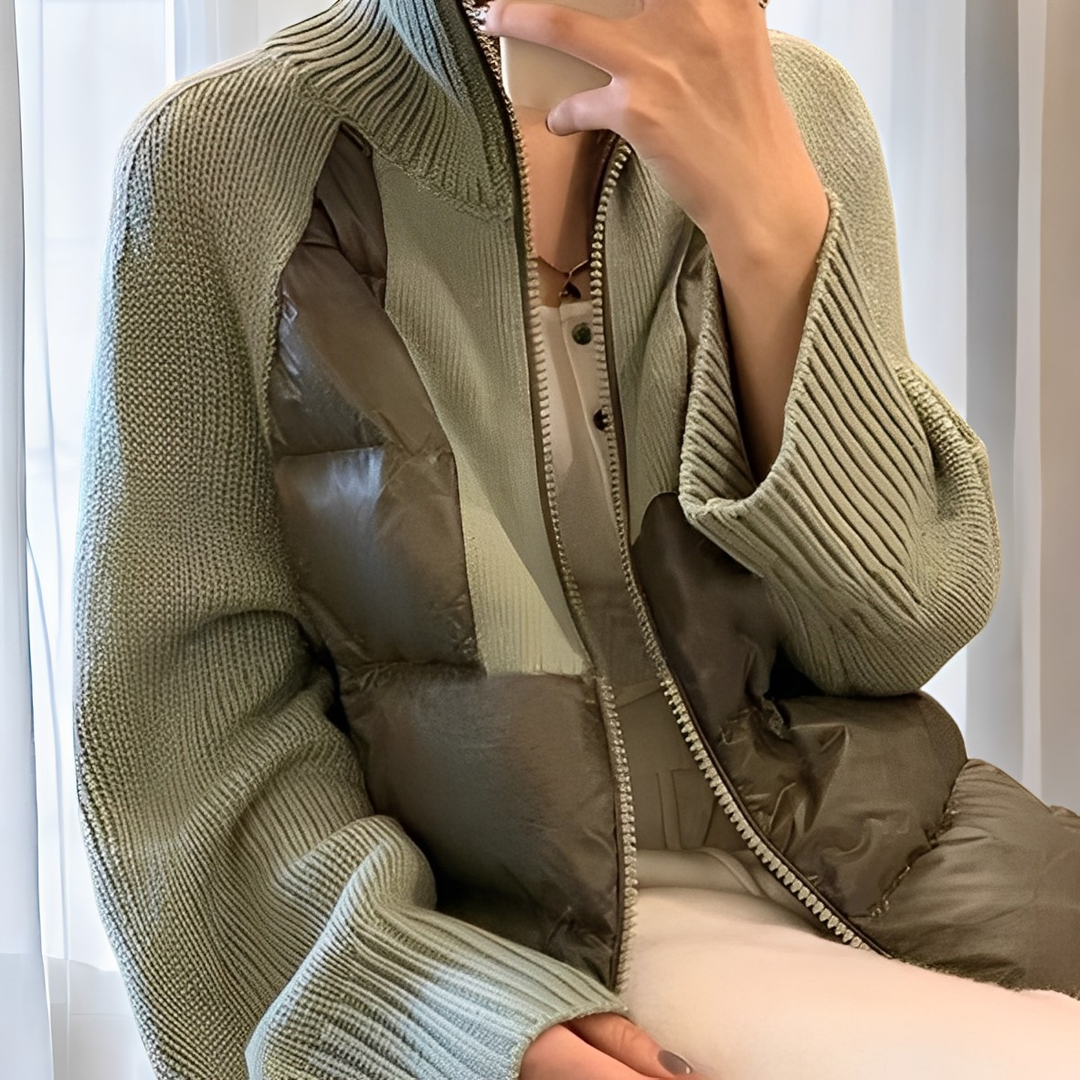 EB | Bequeme Strickjacke mit Reißverschluss für Damen