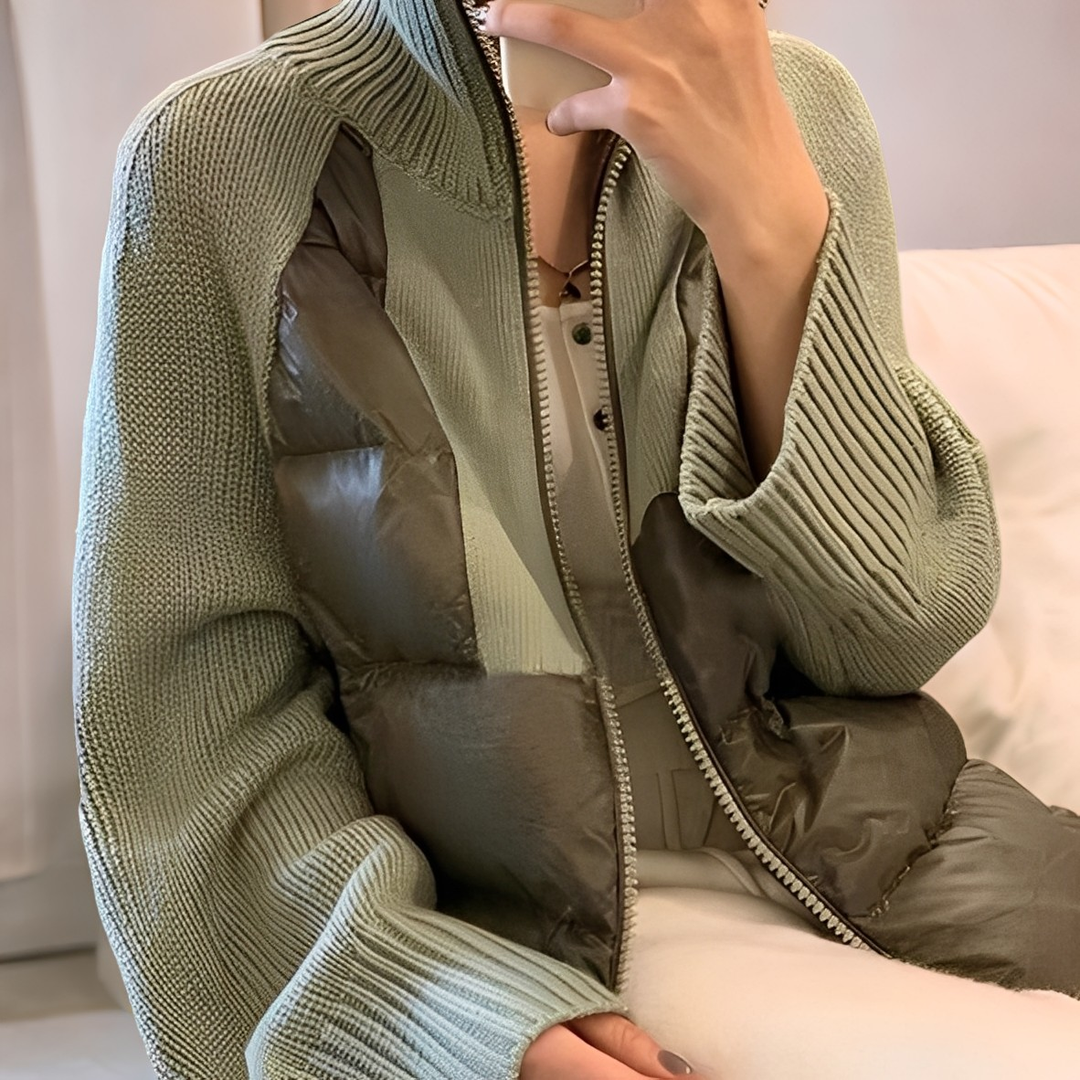 EB | Bequeme Strickjacke mit Reißverschluss für Damen