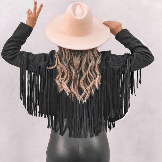 EB | jacke Mit Fransen Für Boho-Chic Look