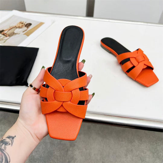 EB | Damenmode Einfache Kreuz Mittel-Hoch Schuhe