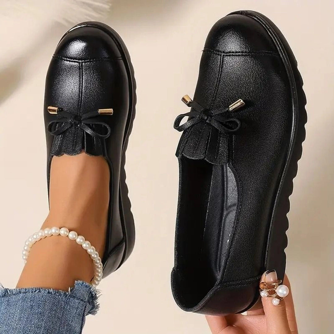 Damen-Slip-On Mokassins aus Leder EB EB