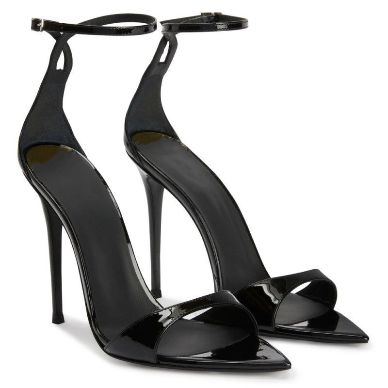 EB | Sommer Neue Spitzzehen Offene Zehen Riemen Stiletto Sandalen Damen
