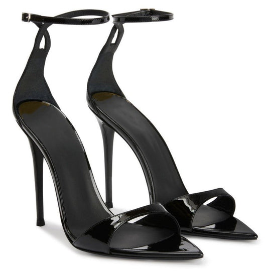 EB | Sommer Neue Spitzzehen Offene Zehen Riemen Stiletto Sandalen Damen