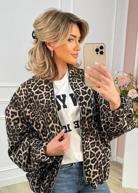 EB | Leoparden Bomberjacke