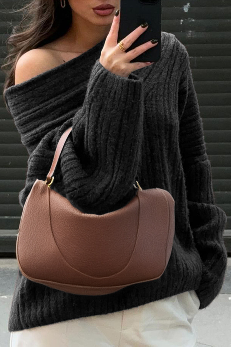 EB | chunkiger, gestrickter Wintersweatshirt
