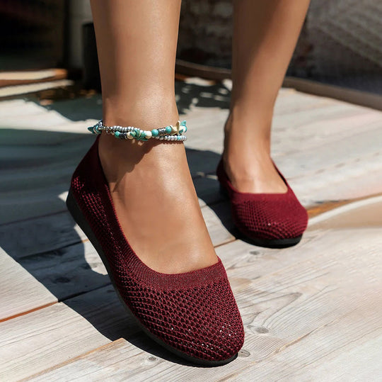 Lässige Atmungsaktive Flache Schuhe EB