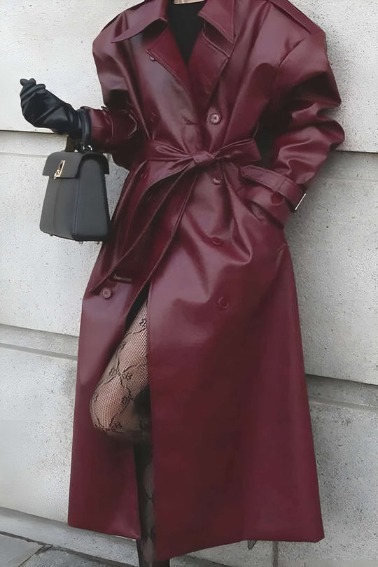EB | Damen Langmantel mit Gürtel