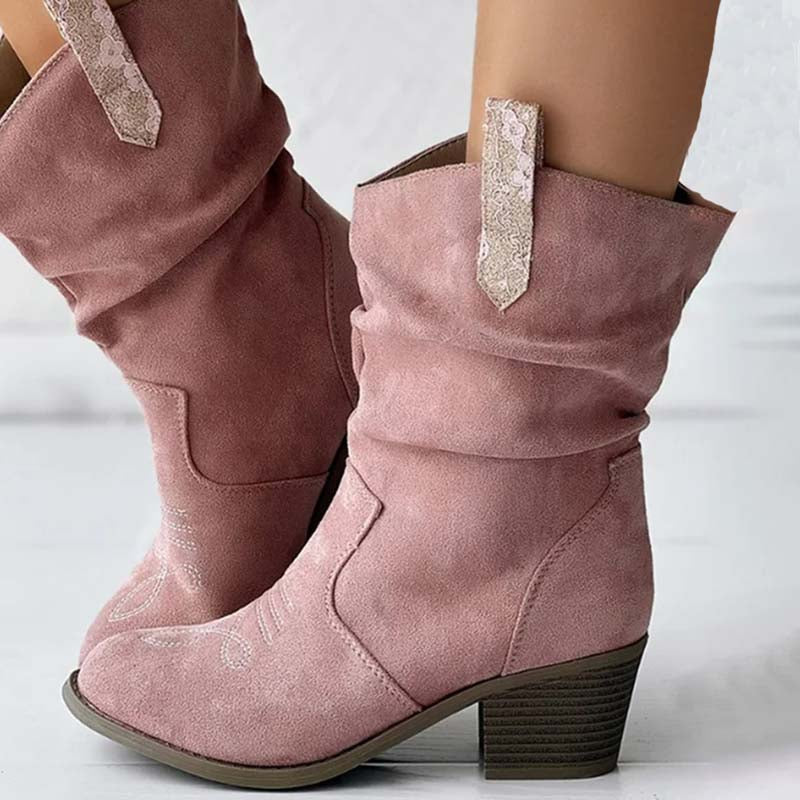 Vintage Dicke Absatzstiefel EB