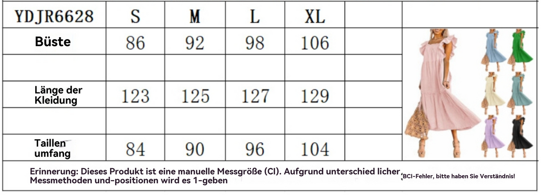 EB | Kleid mit plissiertem Saum und eckigem Ausschnitt, schulterfrei