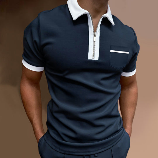 EB | Schmal geschnittenes Taschen-Poloshirt