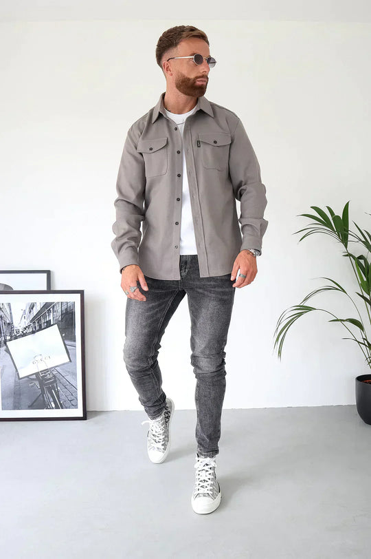 EB | Premium-Jacke mit Knopfverschluss für Herren Stylische und Bequeme Jacke