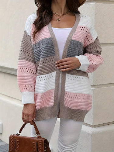 EB | Strickjacke mit Farbblockierungen