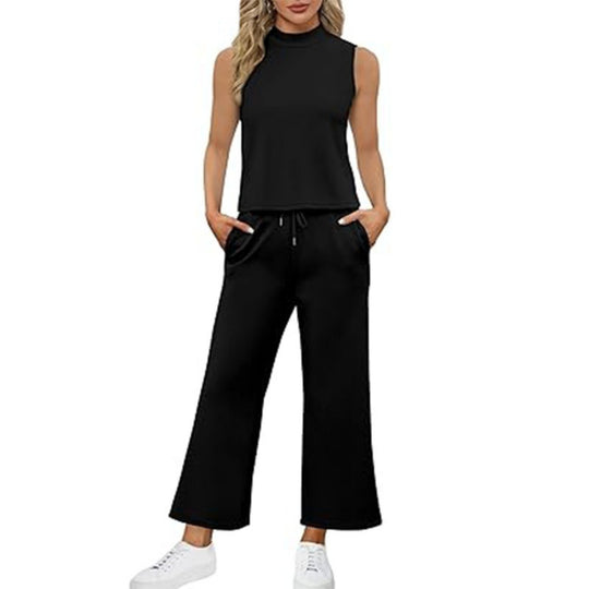 EB | Weste Kurzes Hosen-Set mit weitem Bein