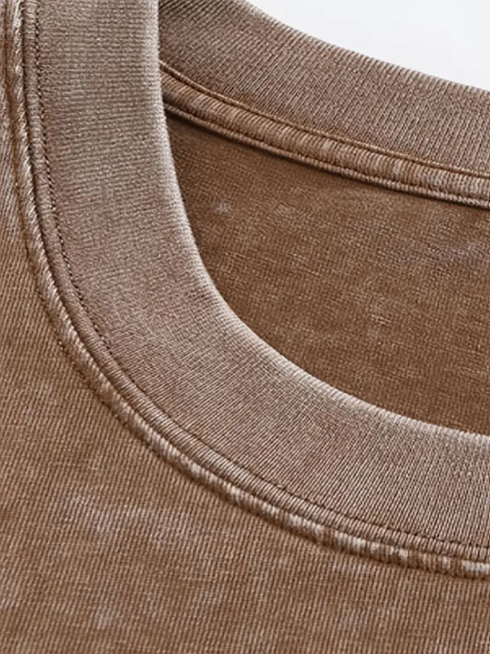 EB | Baumwoll-T-Shirt mit Rundhalsausschnitt