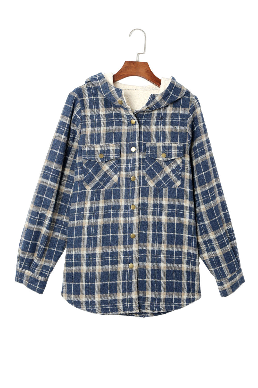 EB | Gepunktete Jacke mit Kapuze Weiches Plüschfutter Perfekt für Kalte Tage