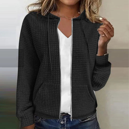 EB | Sweatshirt mit Kapuze und Reißverschluss für Damen