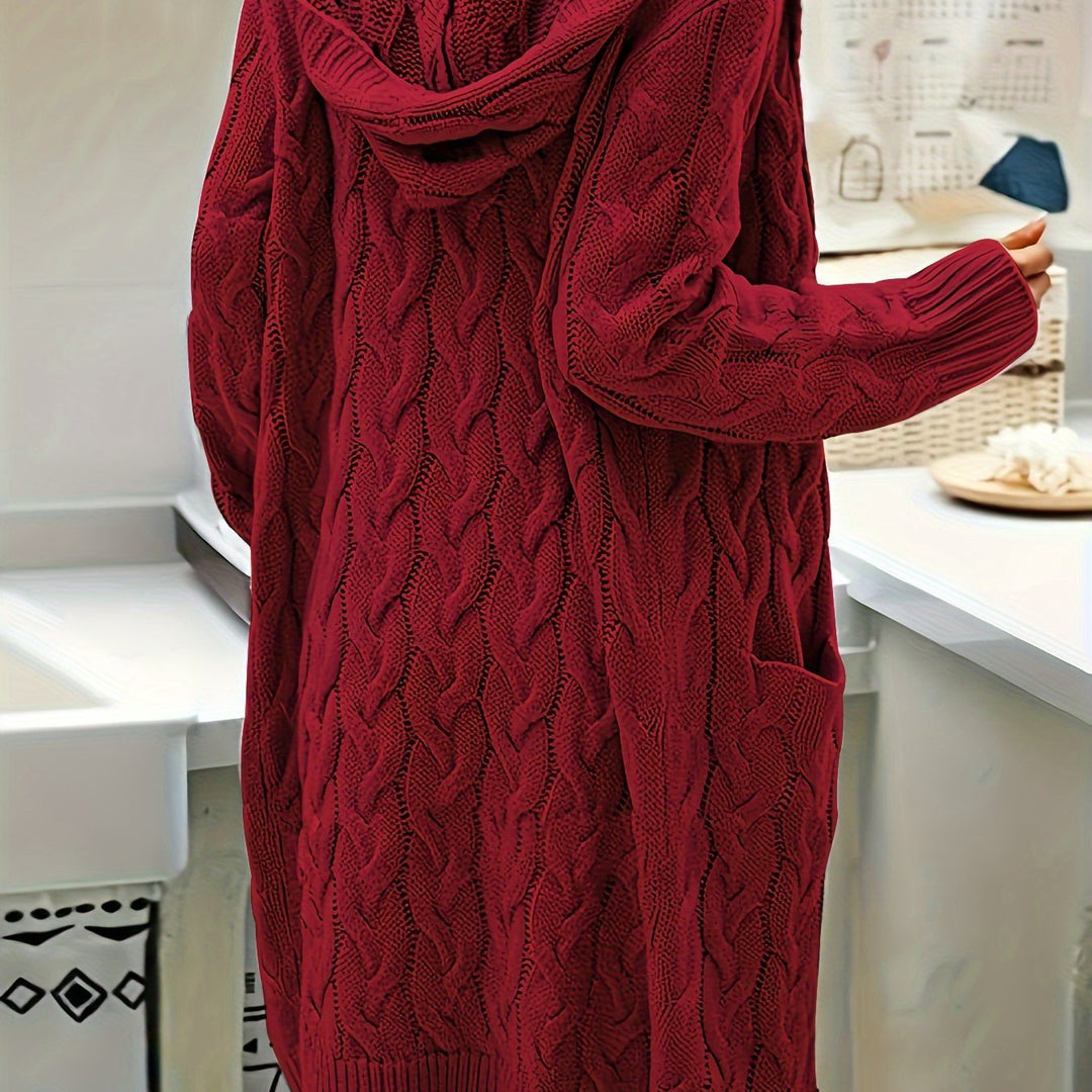 EB | Langstrickjacke mit Kapuze