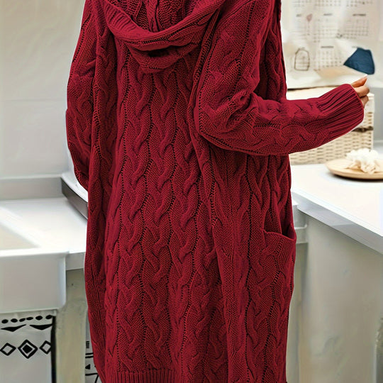 EB | Langstrickjacke mit Kapuze