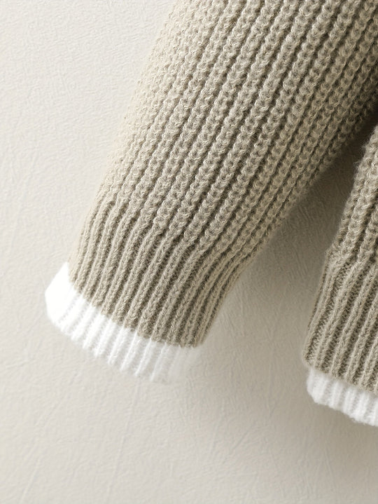 EB | Überdimensionierter Strickpullover Acryl Lässig und Warm