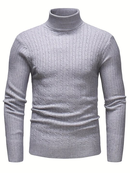 EB | Kabelstrick Rollkragenpullover Weich und Warm Perfekt für Herbst und Winter
